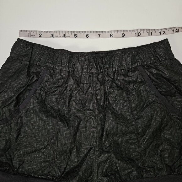 Eurotard Black Ripstop Athletic Warm-Up Shorts Girls Large Pockets 100% Nylon - Picture 2 of 7